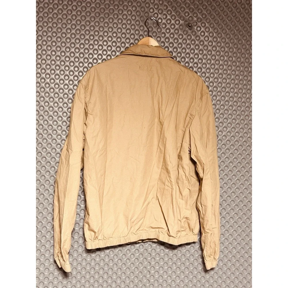 Polo Ralph Lauren Bayport Poplin Windbreaker Jacket Men's Large Tan Khaki MINT